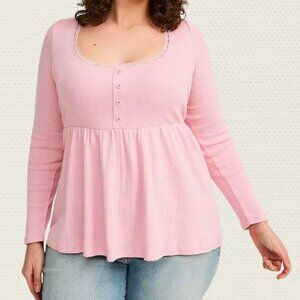 NWOT Torrid Babydoll Scoop Neck Top